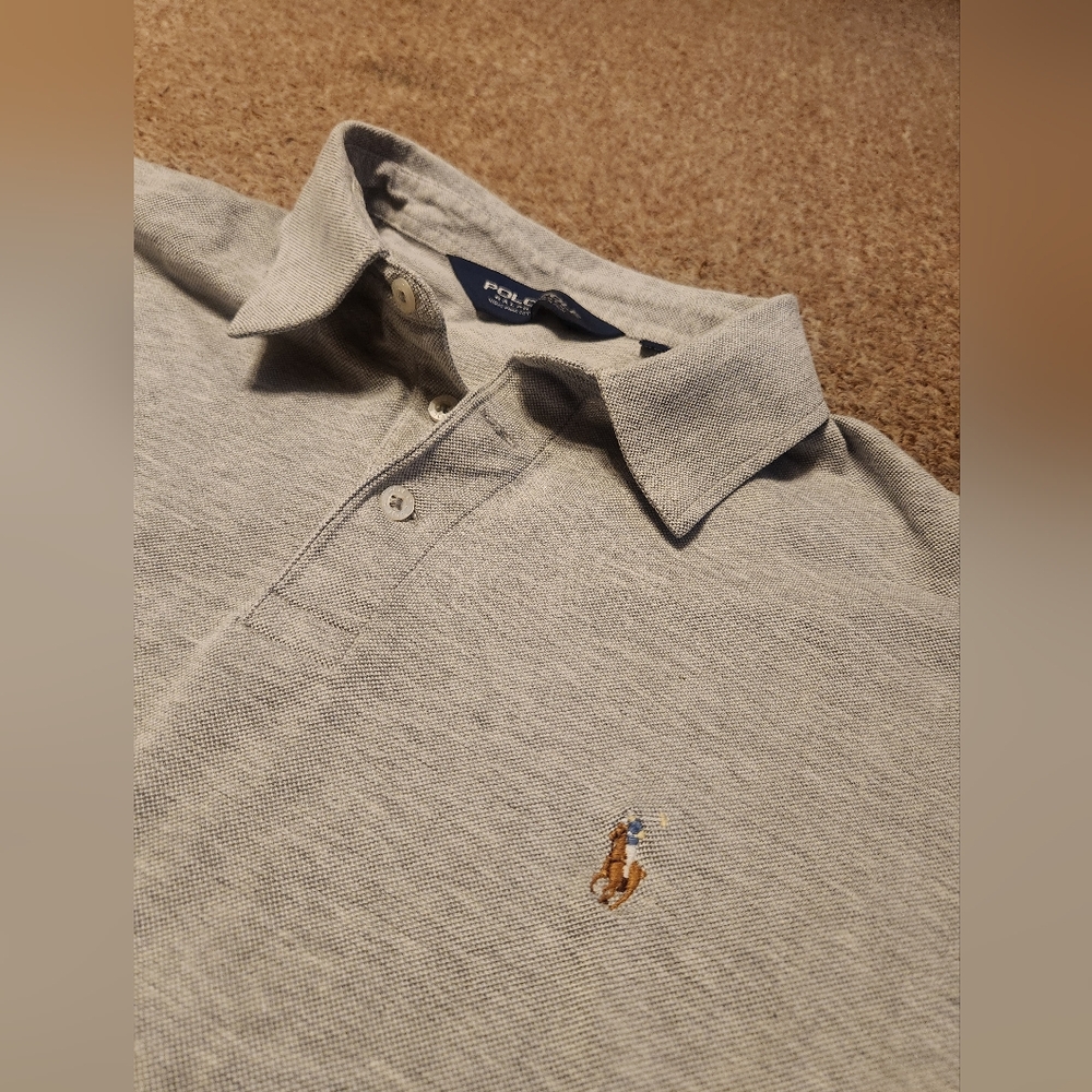 Polo Golf by Ralph Lauren Light Gray Men's Polo Shirt